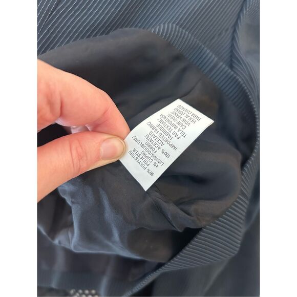 Anne Klein NWT Black Pinstripe Two- Button Blazer, Sz 12, MP $325 - Picture 8 of 9